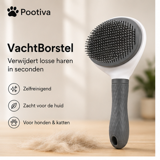 Pootiva™ VachtBorstel – Verwijder Losse Haren in Seconden