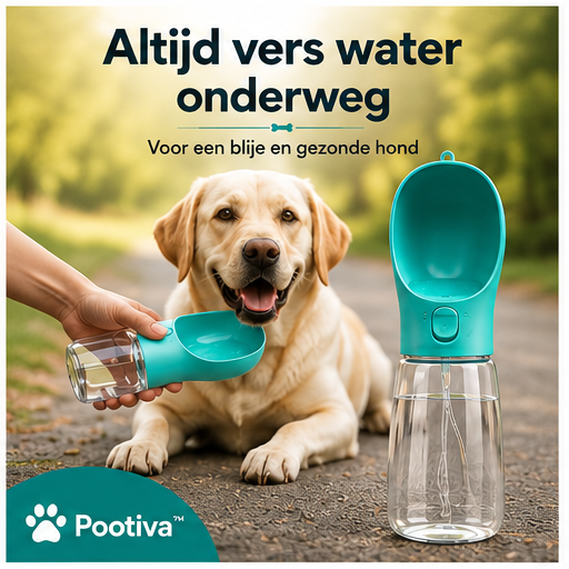 Pootiva™ WandelFles – Altijd Vers Water Onderweg