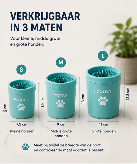 Pootiva™ Pootreiniger – Schone Pootjes in Seconden