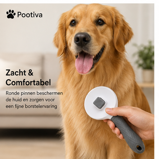 Pootiva™ VachtBorstel – Verwijder Losse Haren in Seconden